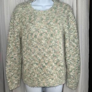 Alfred Dunner Green Knit Sweater
